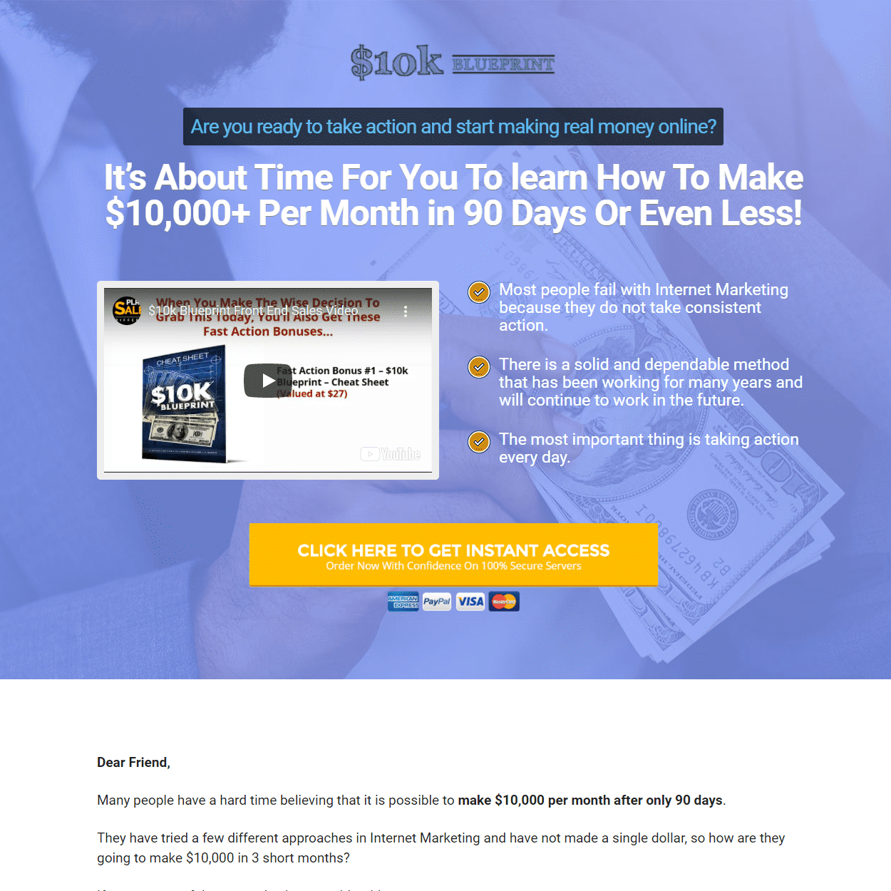 Automated Website: 10K Blueprint – Digital Products Pro