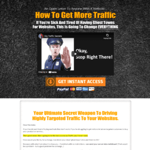 Automated Website: Big Traffic Firesale