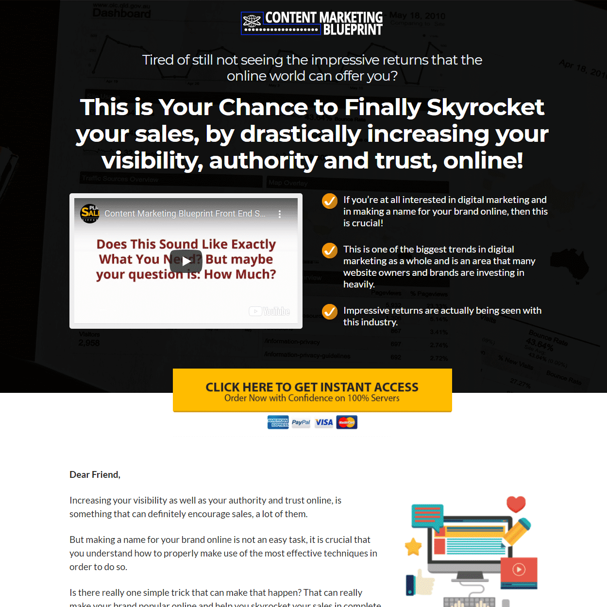 Automated Website: Content Markting Bleprint – Digital Products Pro