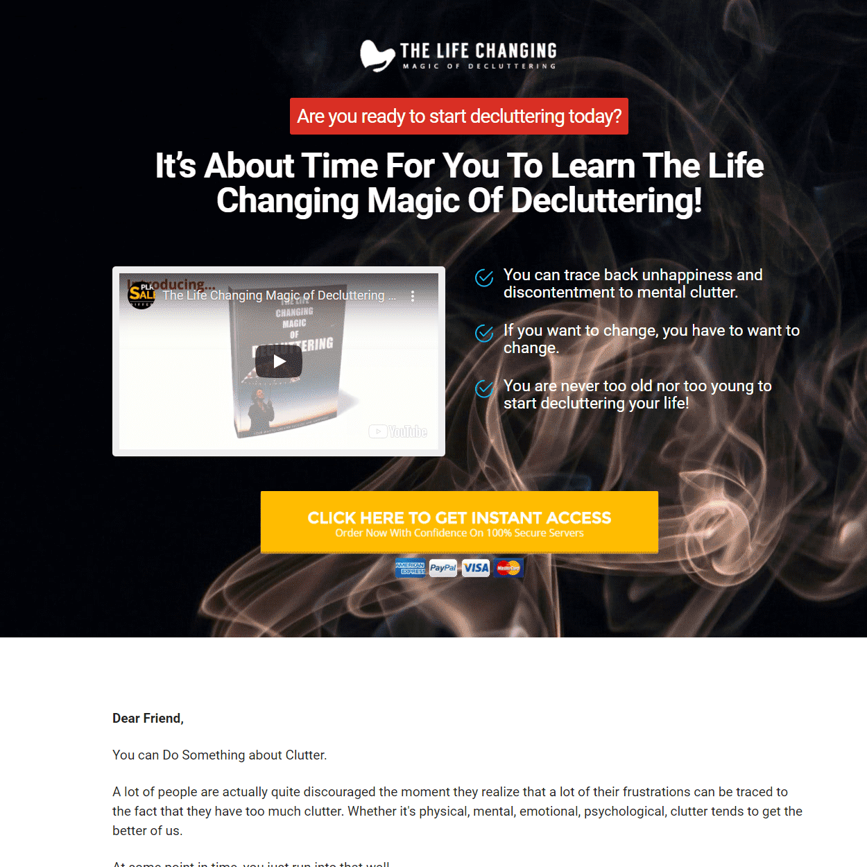 Automated Website: Decluttering – Digital Products Pro