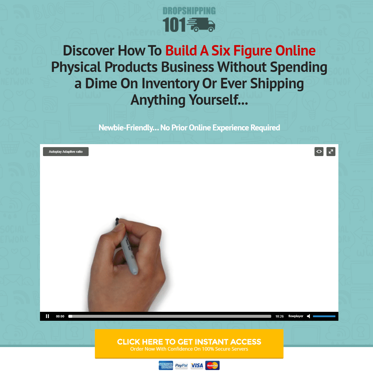 Automated Website: Dropshipping 101 – Digital Products Pro