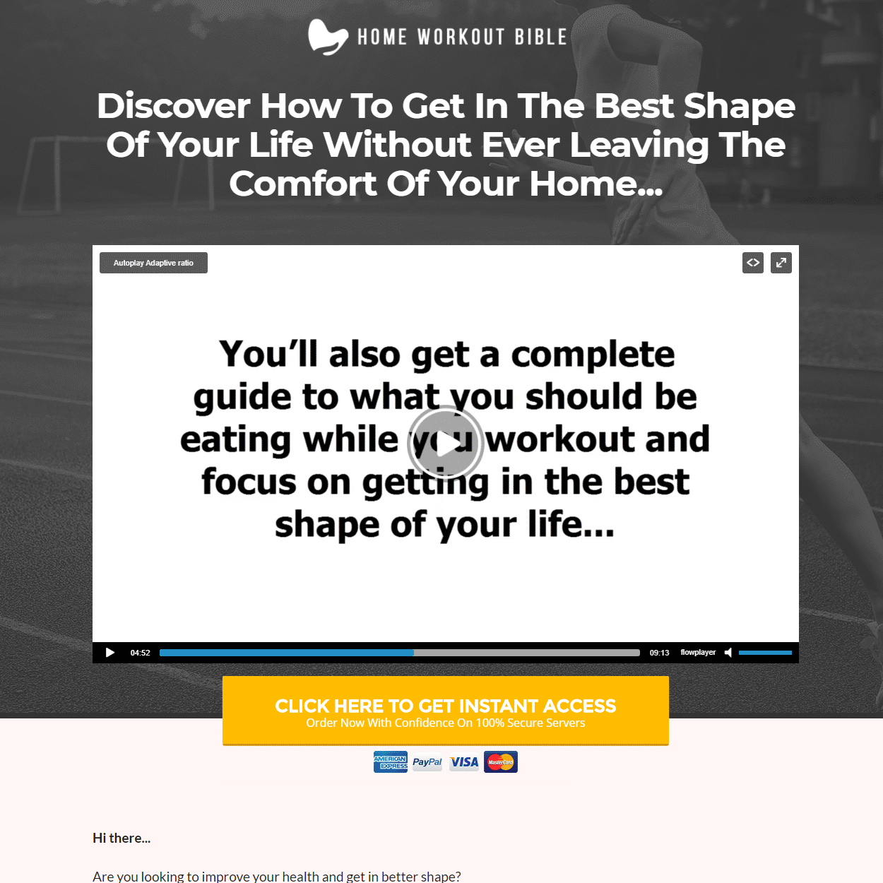 Automated Website: Home Workout Bible