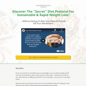 Automated Website: Intermittent Fasting Formula