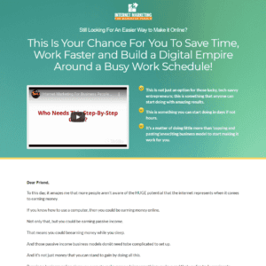 Automated Website: Internet Marketing For Business People
