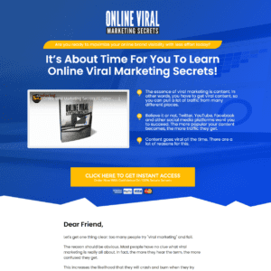 Automated Website: Online Viral Marketing Secrets