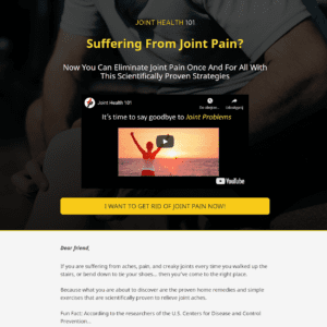 Automated Website: Joint-Health 101