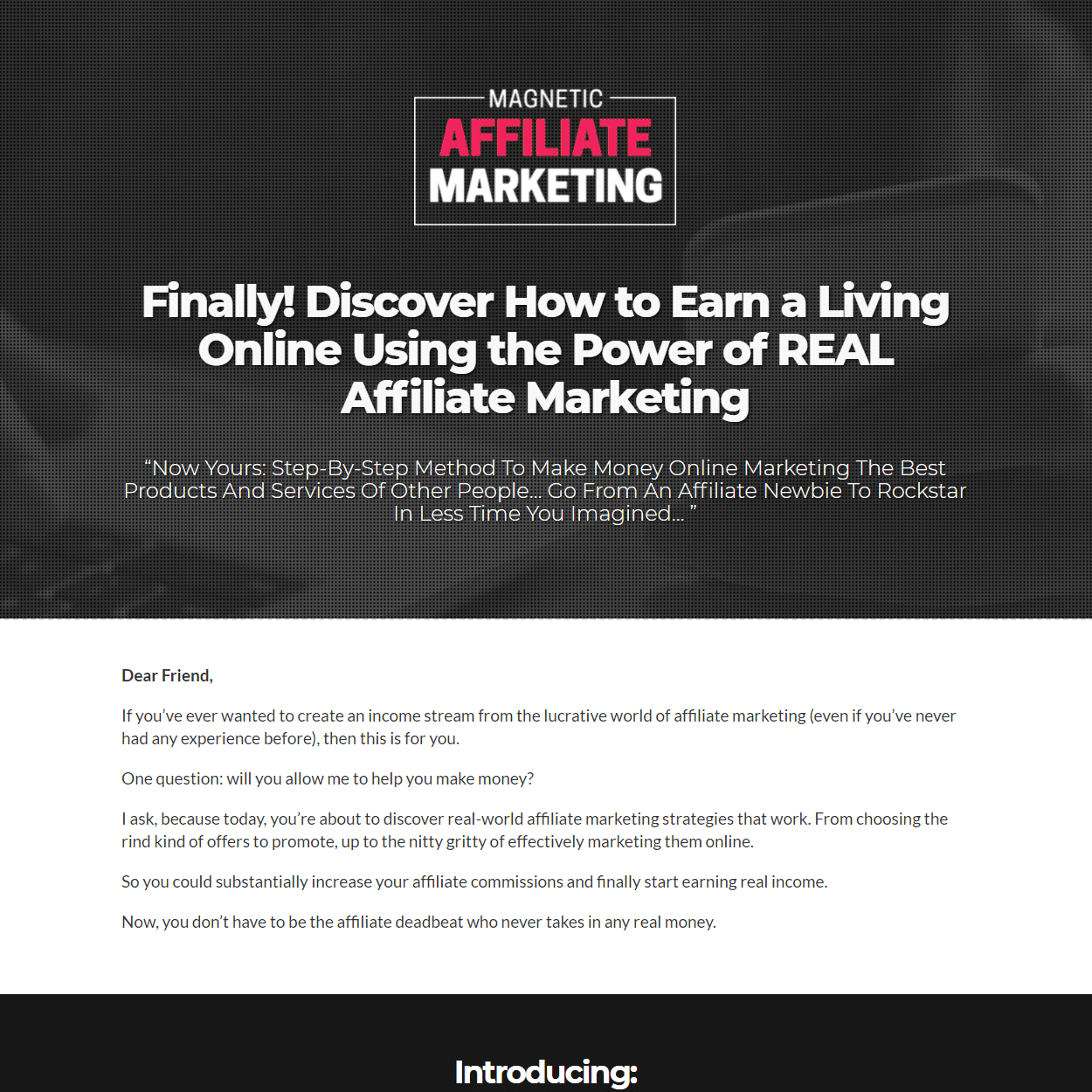 Automated Website: Magnetic Affiliate Marketing – Digital Products Pro
