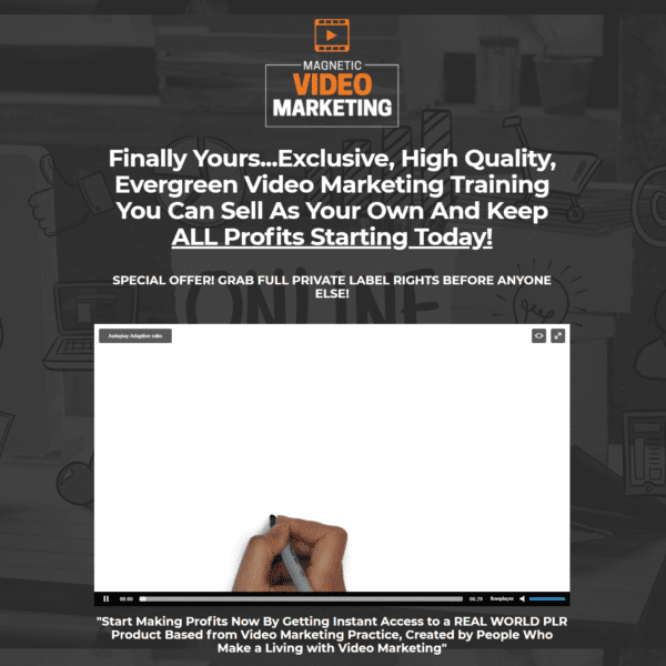 Automated Website: Magnetic Video Marketing – Digital Products Pro