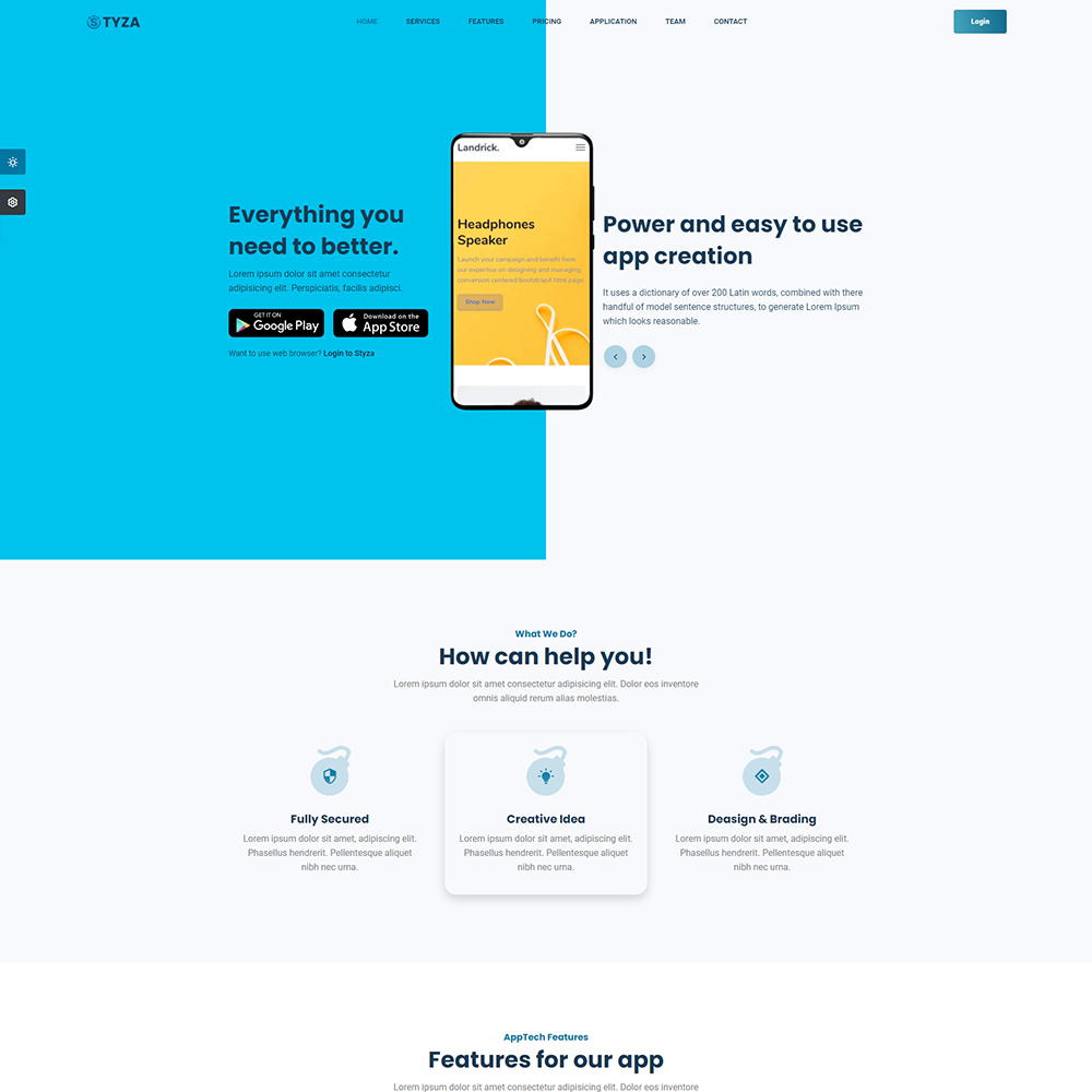 App Landing 6 – Premium HTML Responsive Website – Digital Products Pro