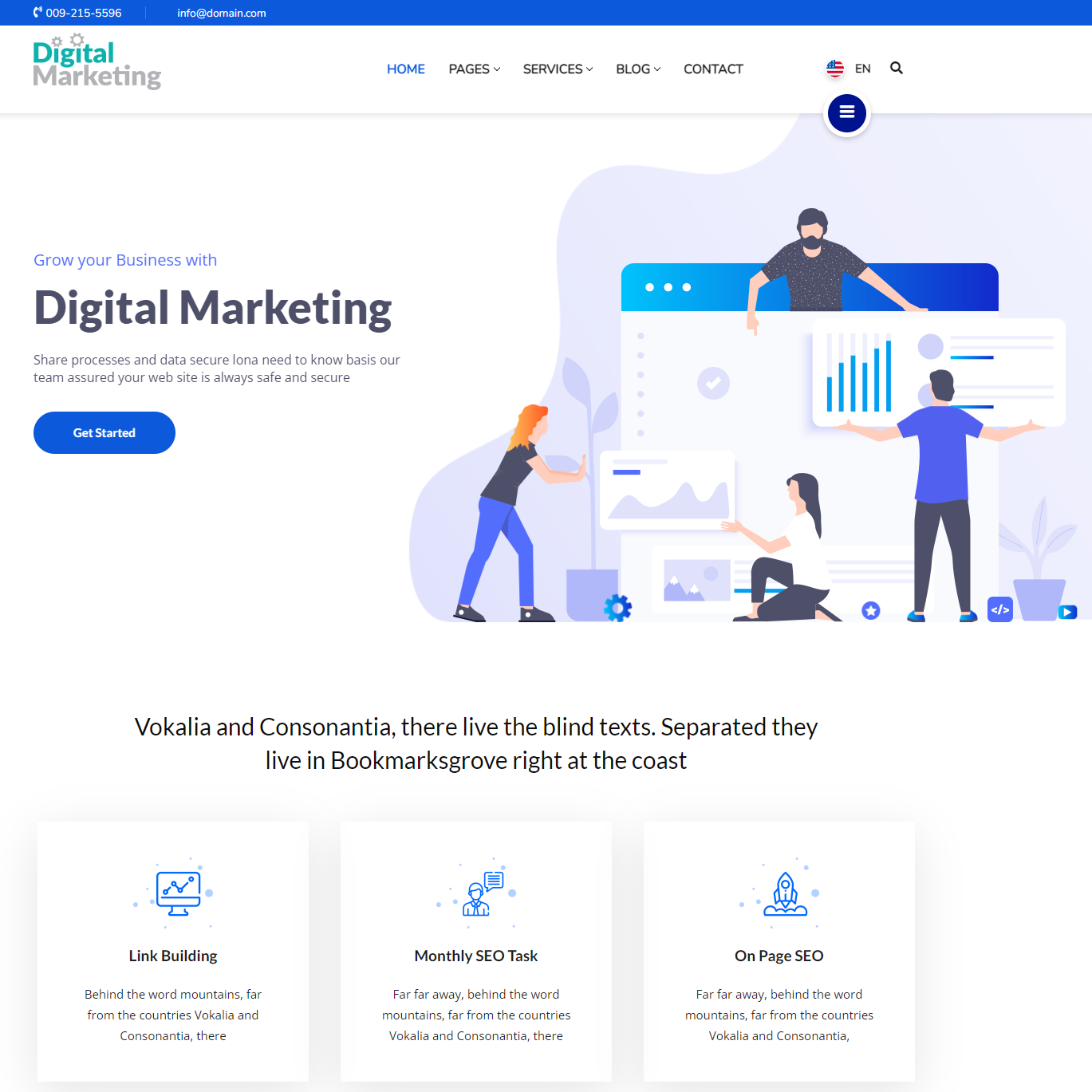 Digital Marketing & Seo Agency 4 – WordPress Website – Digital Products Pro