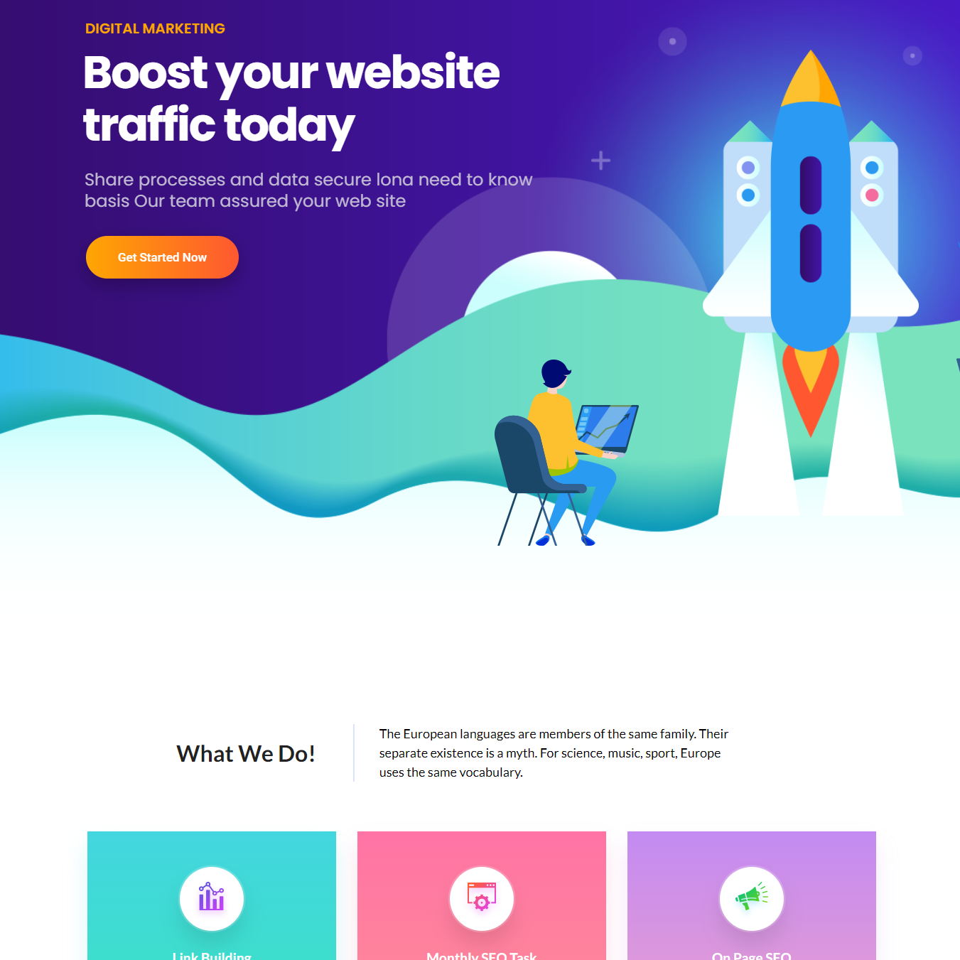 Digital Marketing & Seo Agency 8 – WordPress Website – Digital Products Pro