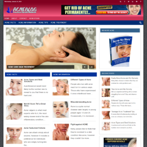 Acne Blog - PreMade WordPress Blog
