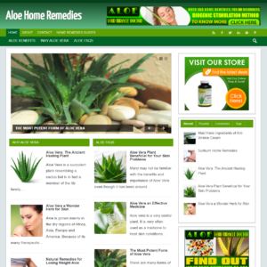 Aloe Remedies - PreMade WordPress Blog