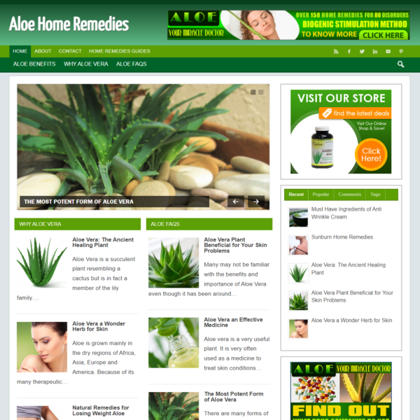 Aloe Home Remedies