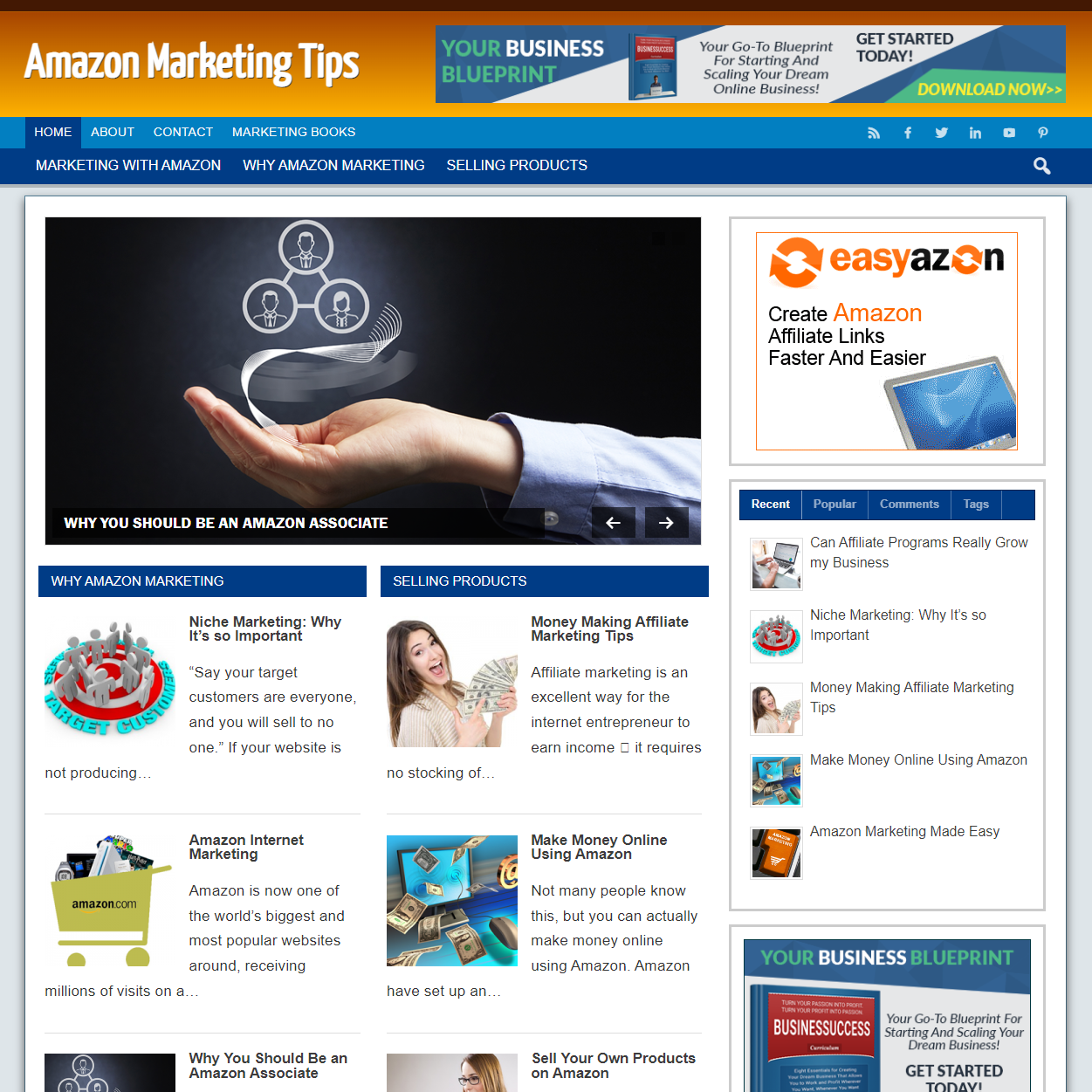 Amazon Marketing – PreMade WordPress Blog – Digital Products Pro