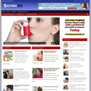 Asthma Care - PreMade WordPress Blog