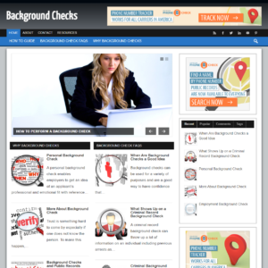 Background Checks - PreMade WordPress Blog