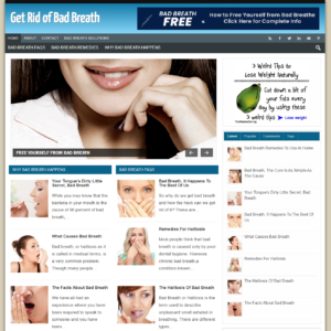 Bad Breath - PreMade WordPress Blog