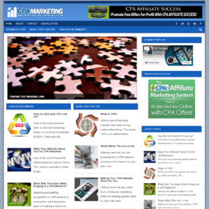 CPA Marketing - PreMade WordPress Blog