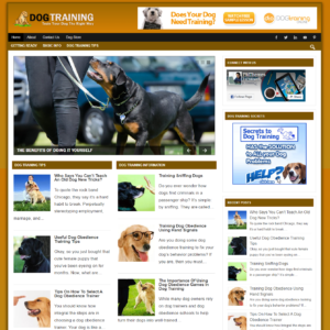 Dog Training - PreMade WordPress Blog