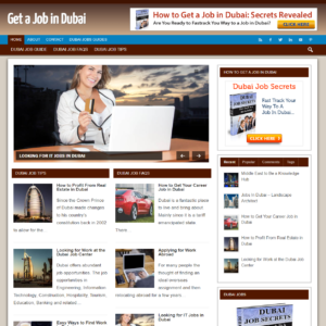 Dubai Jobs - PreMade WordPress Blog