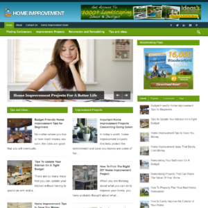Home Improvement - PreMade WordPress Blog