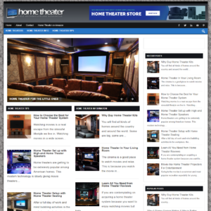 Home Theater - PreMade WordPress Blog