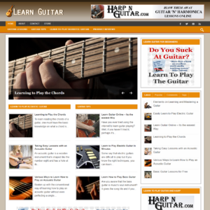 Learn Guitar - PreMade WordPress Blog