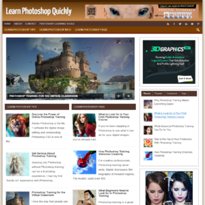 Learn Photoshop - PreMade WordPress Blog