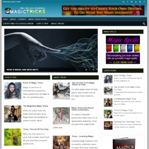 Magic Tricks - PreMade WordPress Blog