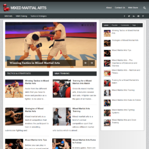 Mixed Martial Arts - PreMade WordPress Blog