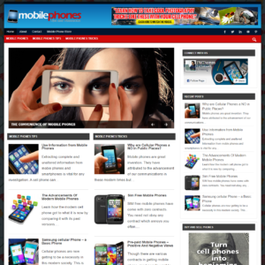 Mobile Phones - PreMade WordPress Blog