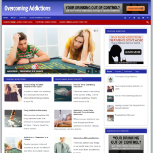Overcoming Addiction - PreMade WordPress Blog