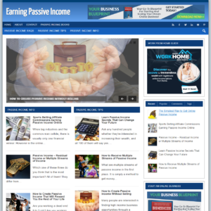 Passive Income - PreMade WordPress Blog
