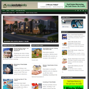 Real Estate Info - PreMade WordPress Blog