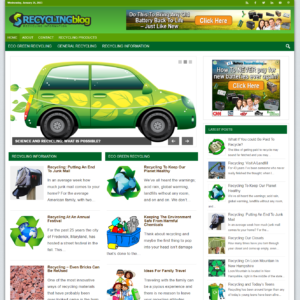 Recycling Blog - PreMade WordPress Blog