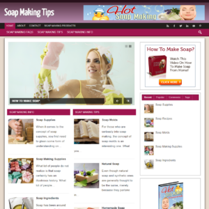 Soap Making Tips - PreMade WordPress Blog