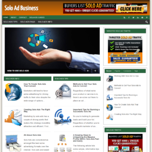 Solo Ads - PreMade WordPress Blog