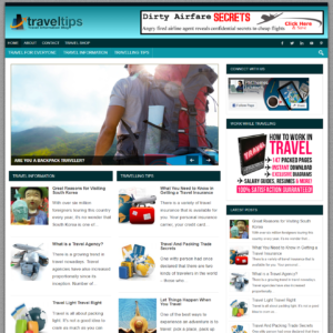 Travel Tips - PreMade WordPress Blog