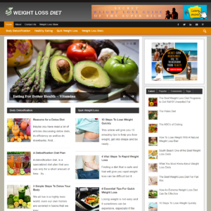 Weight Loss Diet - PreMade WordPress Blog
